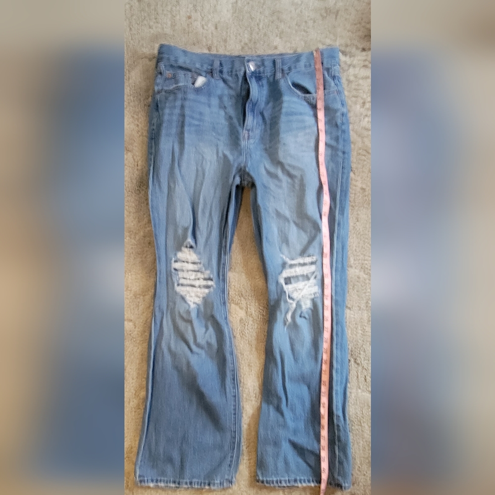 Aeropostale Light Blue Distressed Skinny Jeans